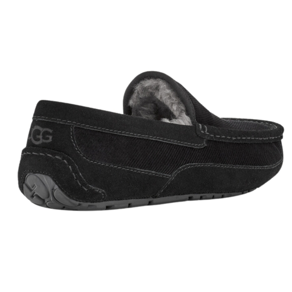 UGG Ascot Corduroy II Driver Men's Slip-On Shoes Size 10 Black - Picture 4 of 6